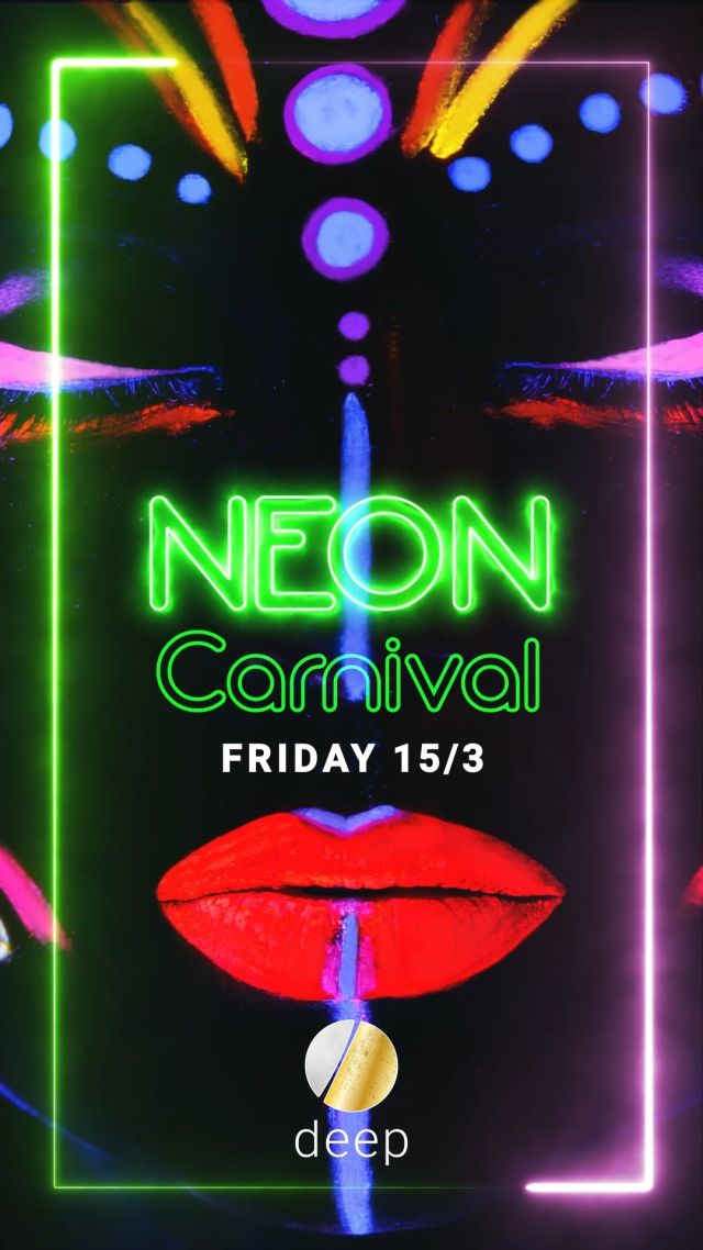 FRI 15 MARCH 👾 NEON Masque 👾 
Wear your brightest colors, paint your wildest dreams on you 🖌️
and let this Friday night be your masquerade nightlife spotilight! 🌟
📞 6976723131, 6987466021
📍Marinou Antipa 62-66, Ν. Iraklio
#DeepClub #bestsevennights #athensbynight #NEON #masqueparty